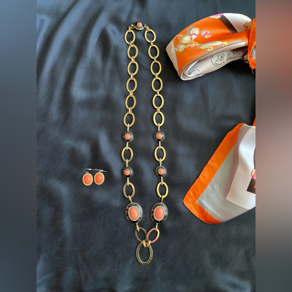 Banana Republic Necklace & Earrings Set